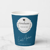 モダンミニマルトレンディーエレガント卒業 紙コップ (正面)
