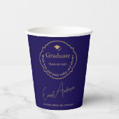 モダンミニマルトレンディーエレガント卒業 紙コップ (正面)