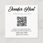 モダンミニマルトレンディー スクエア名刺 (裏面)