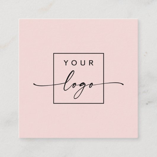 モダンミニマルトレンディー スクエア名刺 (裏面)