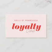 モダンミニマルネイルサロン ロイヤリティカード (正面)