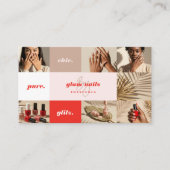 モダンミニマルネイルサロン 名刺 (正面)