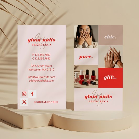 モダンミニマルネイルサロン 名刺