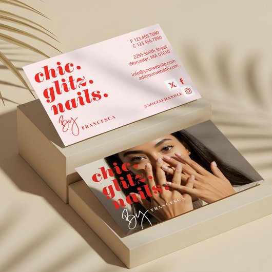 モダンミニマルネイルサロン 名刺