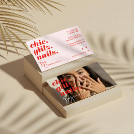 モダンミニマルネイルサロン 名刺