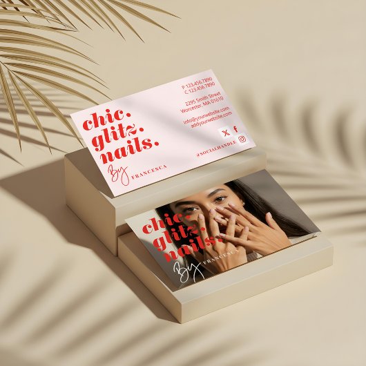 モダンミニマルネイルサロン 名刺