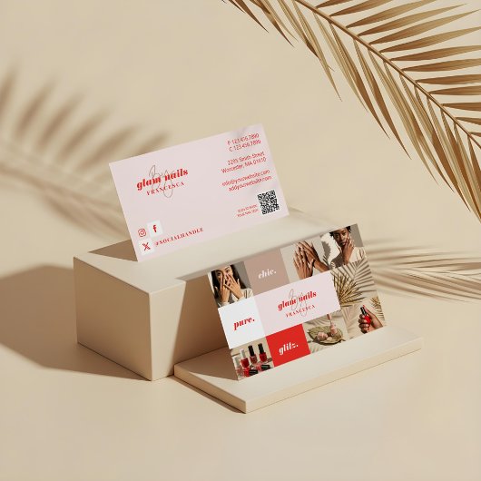 モダンミニマルネイルサロン 名刺