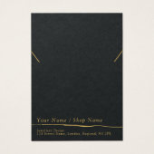 モダンミニマルネックレス又はブレスレット表示カード (正面)