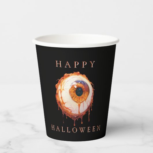 モダンミニマルハローウィンパーティ 紙コップ (正面)