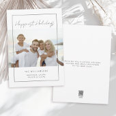 モダンミニマルバケーションフォトメリーストクリスマス シーズンカード