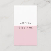 モダンミニマルバラピンク名刺 名刺 (正面)