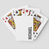 モダンミニマルパーソナライズされたム名トランプ トランプ (裏面)