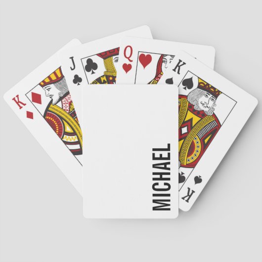 モダンミニマルパーソナライズされたム名トランプ トランプ (裏面)