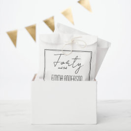 モダンミニマルパーソナライズされた白黒 フェイバーバッグ