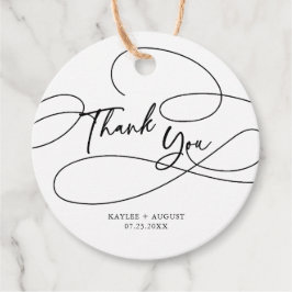 モダンミニマルファンシー脚本「ありがとう」 結婚の フェイバータグ