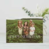 モダンミニマルフルフォトお正月 シーズンカード (スタンド正面)