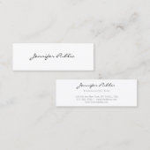 モダンミニマルプロフェッショナルエレガントテンプレート スキニー名刺 (正面/裏面)