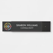 モダンミニマルプロフェッショナルカスタムロゴ サインプレート (正面)