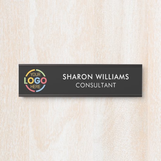 モダンミニマルプロフェッショナルカスタムロゴ サインプレート (正面)