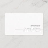 モダンミニマルプロフェッショナルシンプルテンプレート 名刺 (裏面)