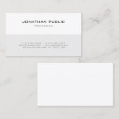 モダンミニマルプロフェッショナルシンプルテンプレート 名刺 (正面/裏面)