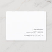 モダンミニマルプロフェッショナルシンプルテンプレート 名刺 (裏面)