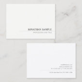 モダンミニマルプロフェッショナルシンプルテンプレート 名刺 (正面/裏面)