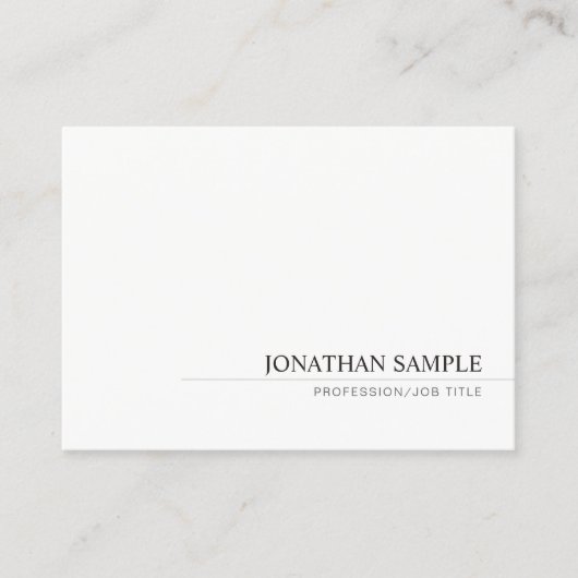 モダンミニマルプロフェッショナルシンプルテンプレート 名刺 (正面)