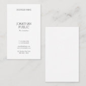 モダンミニマルプロフェッショナルテンプレートエレガント 名刺 (正面/裏面)
