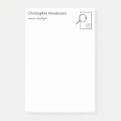 モダンミニマルプロフェッショナルパーソナライズされた名 ポストイット (正面)