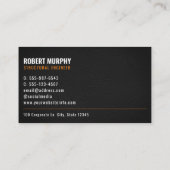 モダンミニマルプロフェッショナル建築技術者 名刺 (裏面)