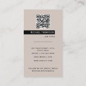 モダンミニマルプロフェッショナル 名刺 (裏面)