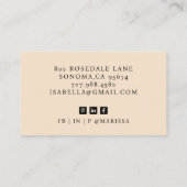 モダンミニマルプロフェッショナル 名刺 (裏面)