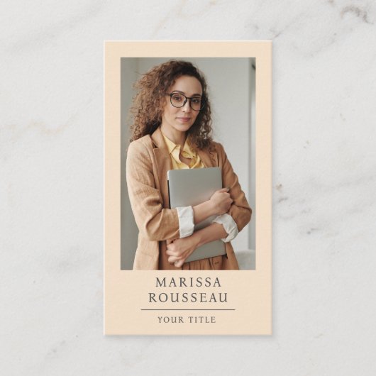 モダンミニマルプロフェッショナル 名刺 (正面)