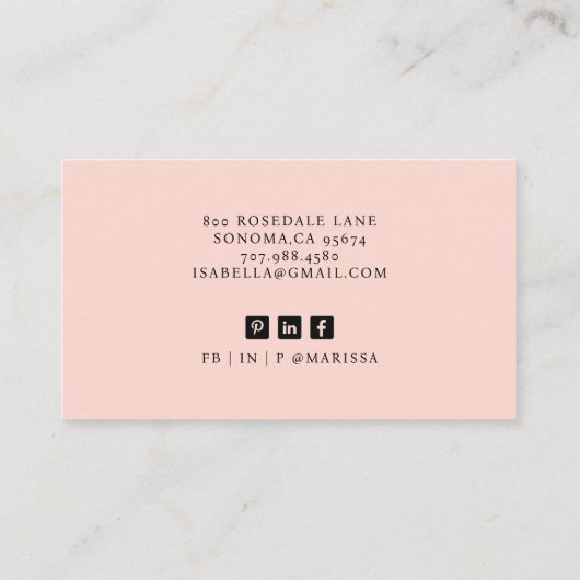 モダンミニマルプロフェッショナル 名刺 (裏面)