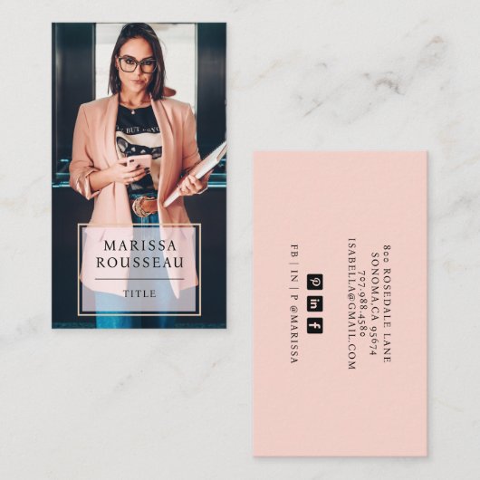 モダンミニマルプロフェッショナル 名刺 (正面/裏面)