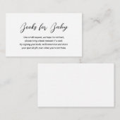 モダンミニマルベビーシンプル用の本 エンクロージャーカード (正面/裏面)