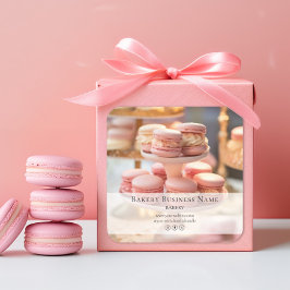 モダンミニマルベーカリーカスタム写真 スクエアシール