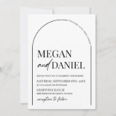 モダンミニマルミニマ結婚リスト 招待状 (正面)