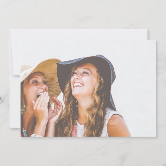 モダンミニマルメイド・オブ・オーナー(花嫁付き添い人) 招待状 (裏面)