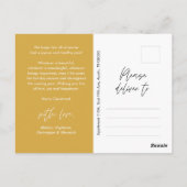 モダンミニマルメリーChristmas Family Photo ポストカード (裏面)