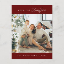 モダンミニマルメリーChristmas Family Photo