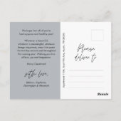 モダンミニマルメリーChristmas Family Photo ポストカード (裏面)