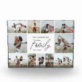 モダンミニマルユニーク写真コラージュエレガント家族 フォトブロック (正面)
