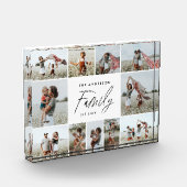 モダンミニマルユニーク写真コラージュエレガント家族 フォトブロック (左)