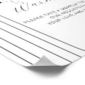 モダンミニマルリングや輪温結婚暖徴候 ポスター (角)