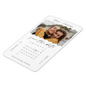 モダンミニマルレトロの波型スタイリッシュ予定表 マグネット (左側)