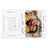 モダンミニマルレトロの波型スタイリッシュ予定表 マグネット (横)