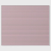 モダンミニマルレトロウェーブグリーン&ピンクストライプ ラッピングペーパー (フラット)