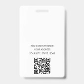 モダンミニマルロゴIDバッジ | カスタム企業 バッジ (裏面)